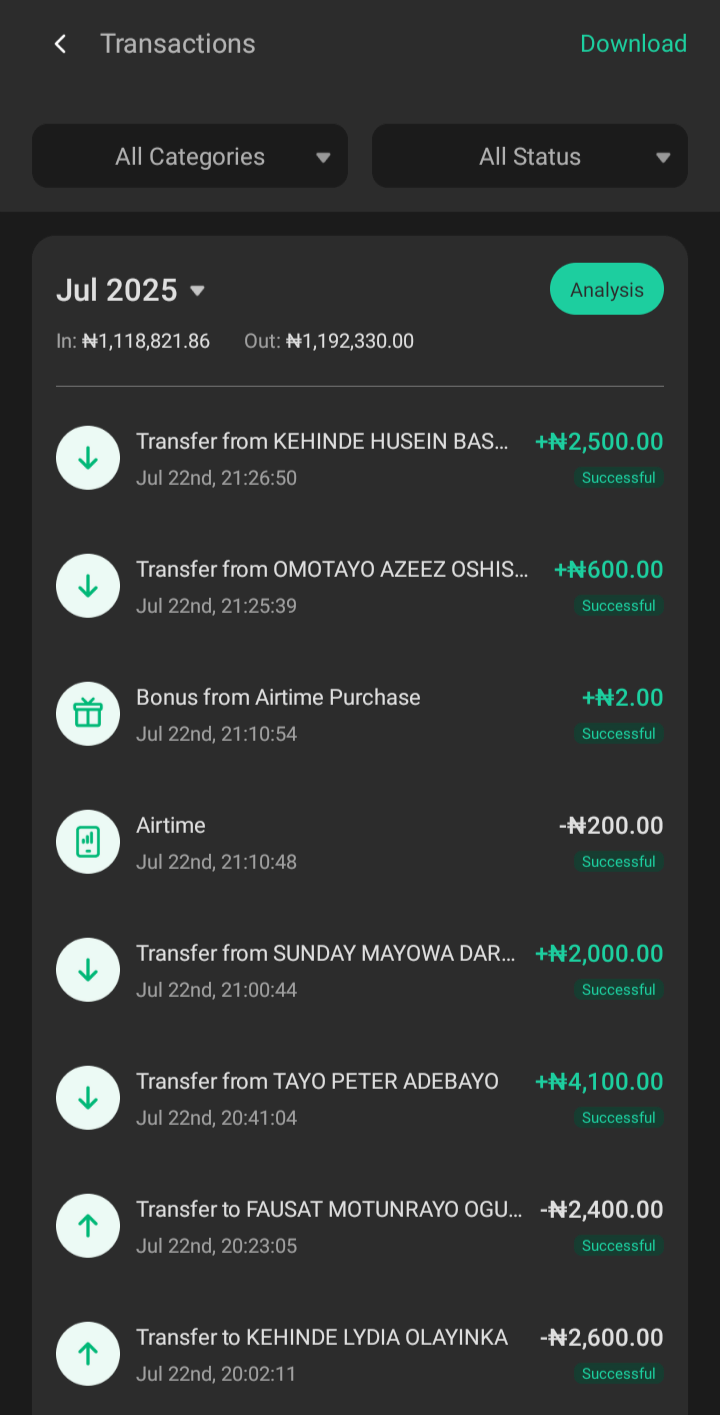 I use Opay for my Transactions