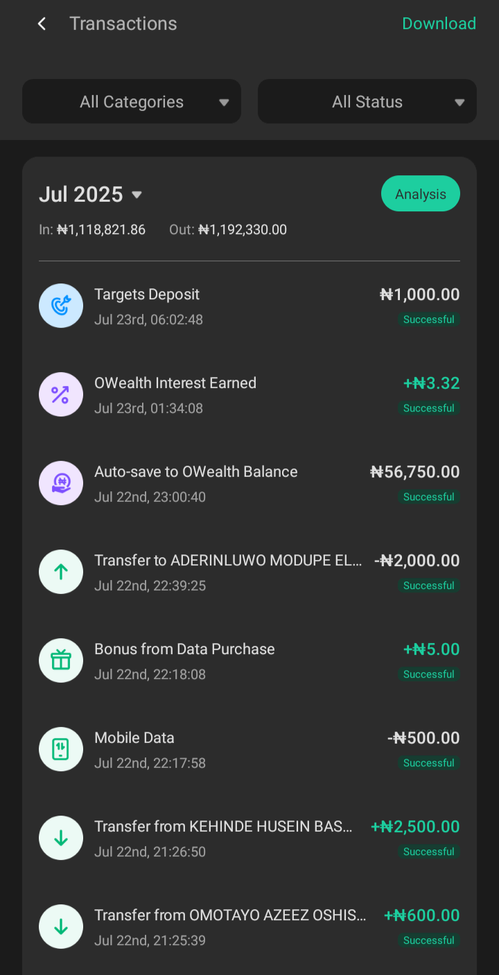 I use Opay for my Transactions