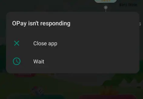 Not Responding Wait or Close